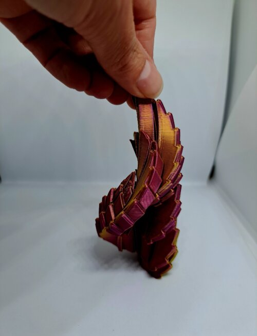 Fidget Mini Ovo de Dragão Articulado 3d Antiestresse