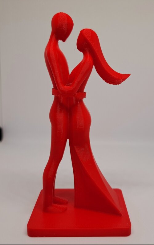 Escultura Casal Abraçado 3d Impresso