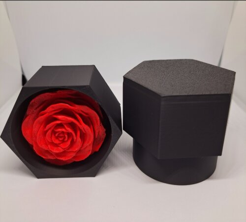 Conjunto Decorativo 3d Caixinha e Flor