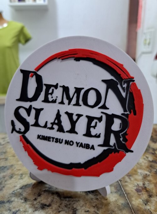 Demon Slayer Placa Decorativa 3d
