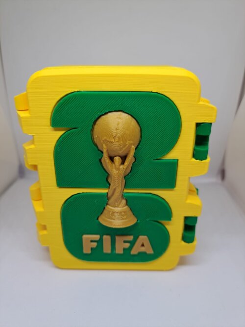 Caixa Organizadora 3D - Figurinhas Futebol