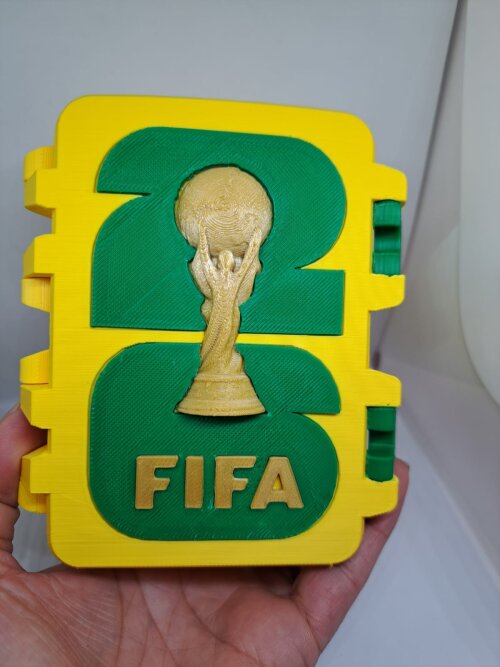 Caixa Organizadora 3D - Figurinhas Futebol