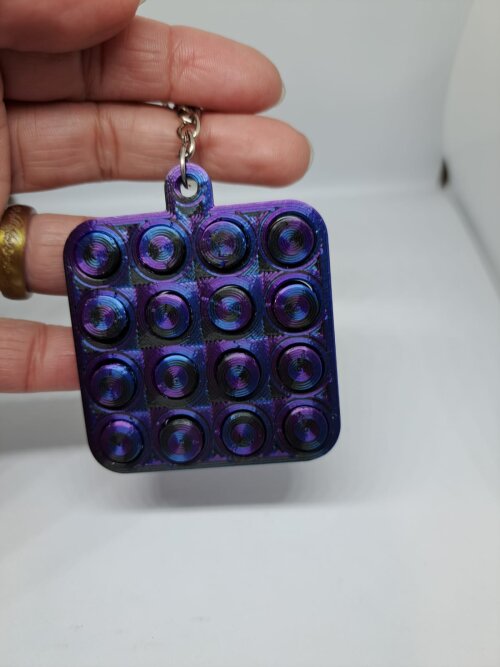 Chaveiro Sensorial 3D  Plastico Bolha