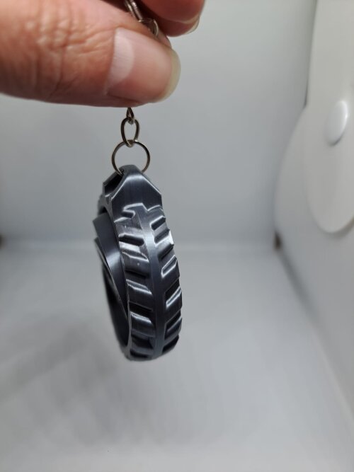 Chaveiro  Giratorio Pata de Cachorro 3D