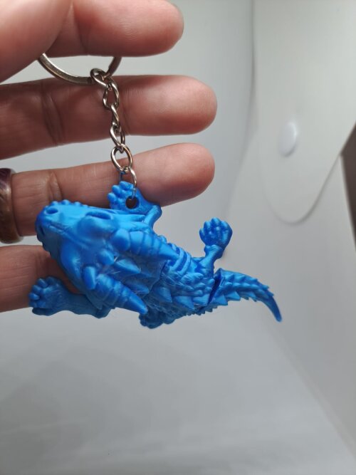 Chaveiro Dragão Esqueleto Articulado – Impressão 3D