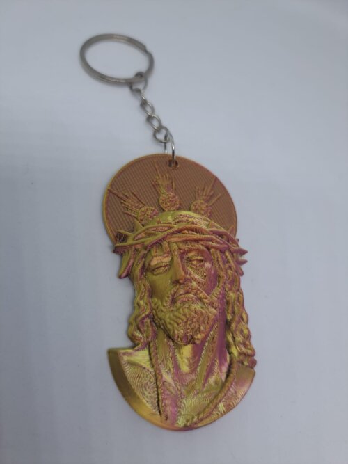 Chaveiro Jesus com Coroa de Espinhos – Impressão 3D