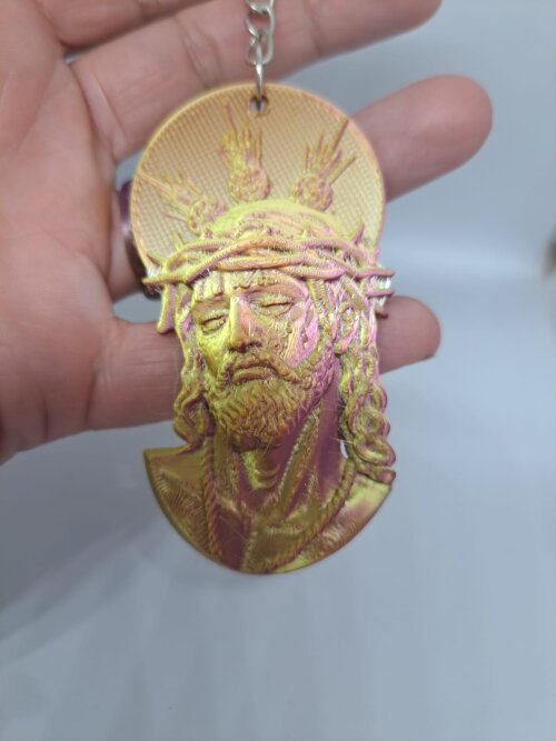 Chaveiro Jesus com Coroa de Espinhos – Impressão 3D