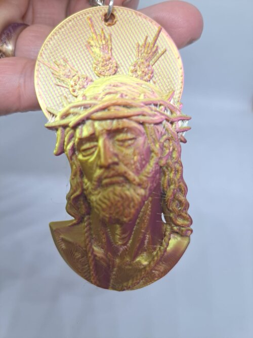 Chaveiro Jesus com Coroa de Espinhos – Impressão 3D