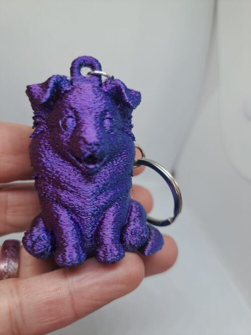 Chaveiro Cãozinho Fofo com Orelhas Caídas – Impressão 3D