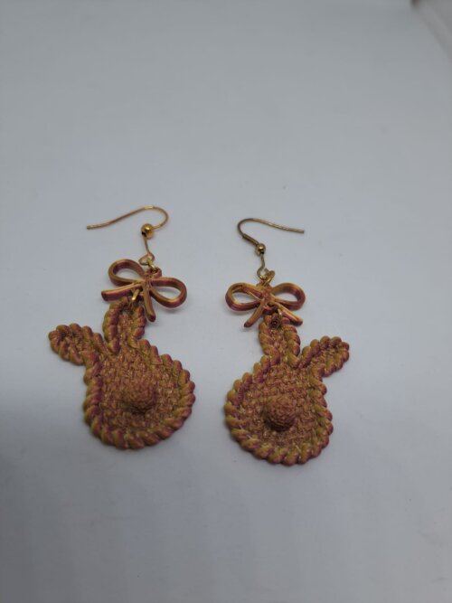 Brinco Coelho Tricotado -3D impresso
