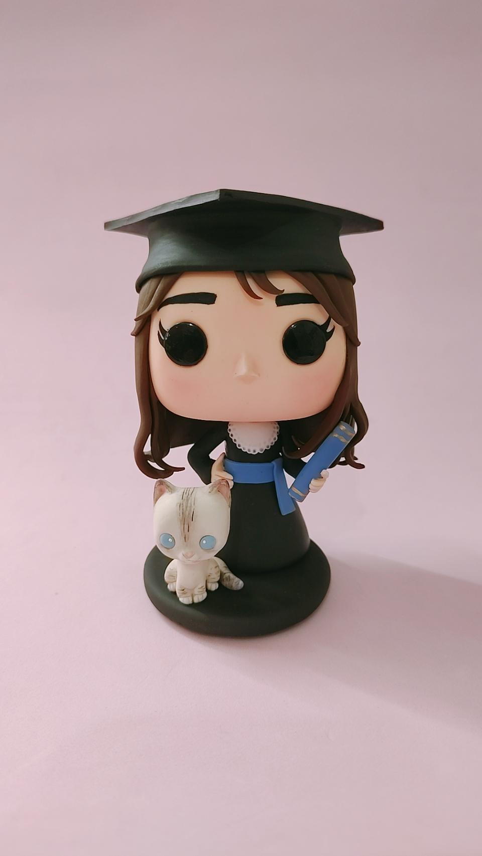 Funko pop biscuit para formatura, presente de formatura