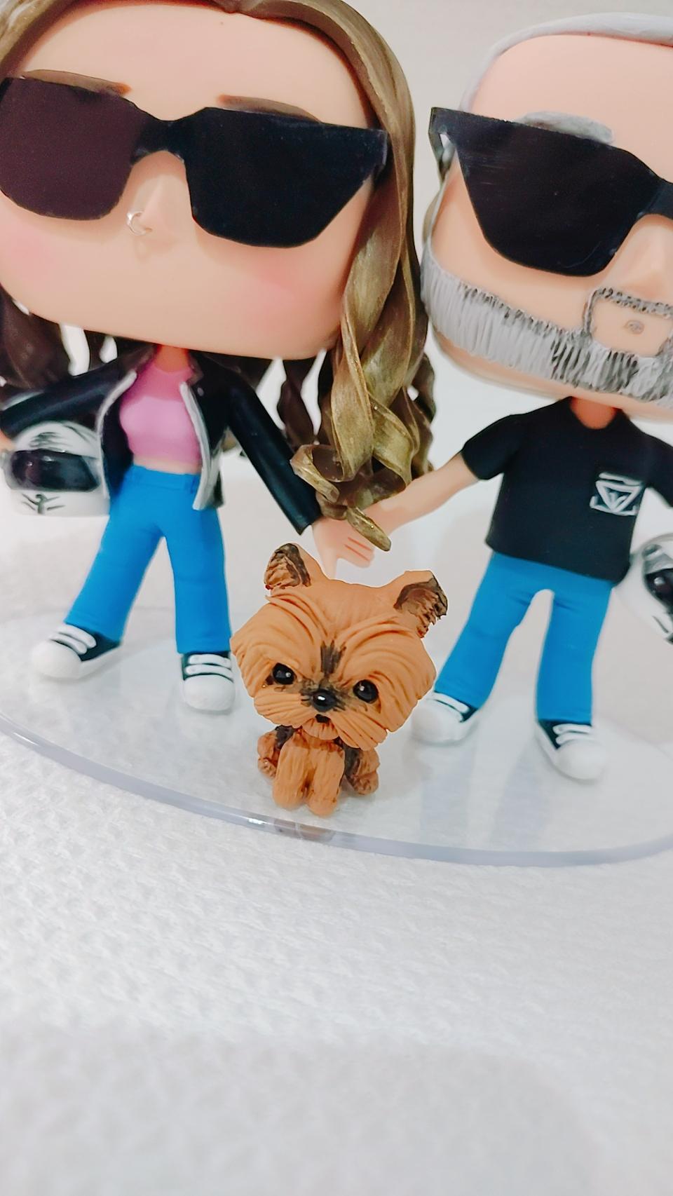 Funko pop casal personalizado biscuit