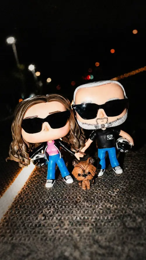 Funko pop casal personalizado biscuit