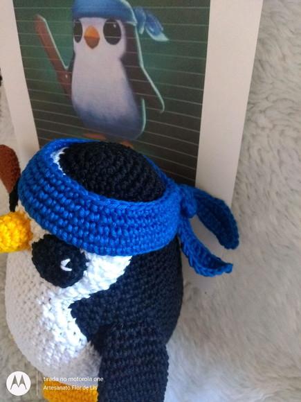 Amigurumi - Boneco Pengu Featherknight de Crochê