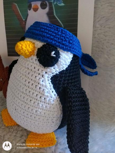 Amigurumi - Boneco Pengu Featherknight de Crochê