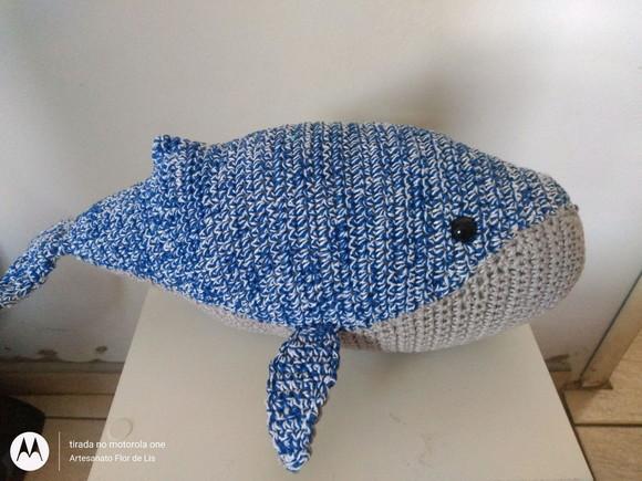Amigurumi Baleia Azul em Crochê
