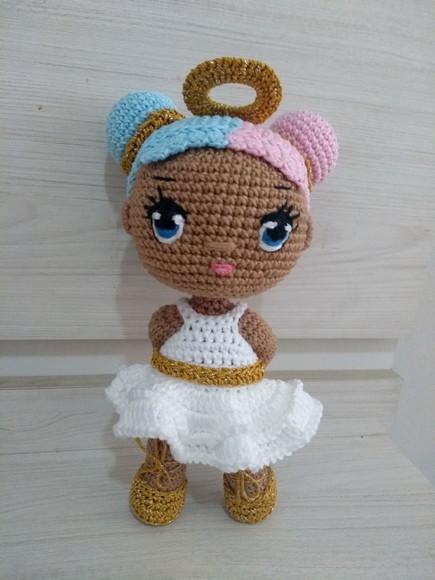 Amigurumi Boneca Algodão Doce