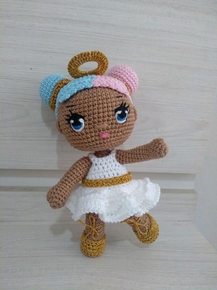Amigurumi Boneca Algodão Doce