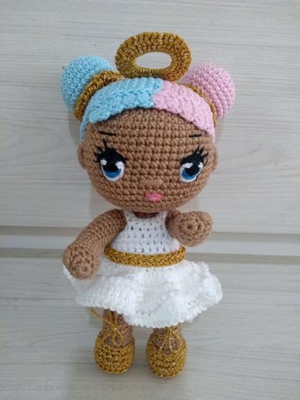 Amigurumi Boneca Algodão Doce