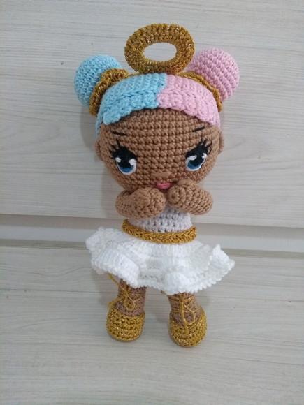 Amigurumi Boneca Algodão Doce