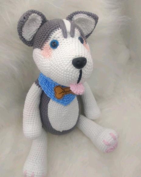 Amigurumi Cachorrinho Husk Siberiano