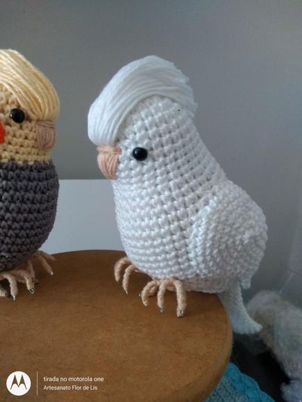 Amigurumi Calopsita Branca