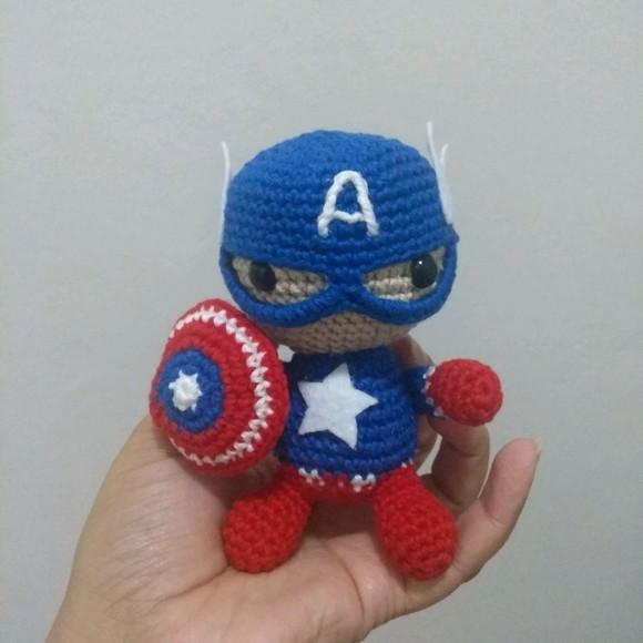 Amigurumi Capitão America