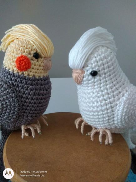 Amigurumi Calopsita Branca