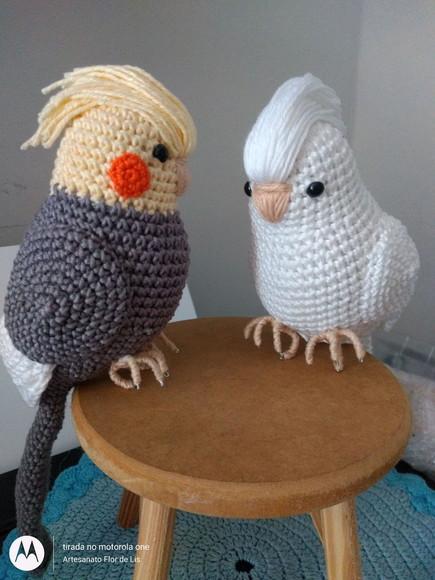 Amigurumi Calopsita Branca