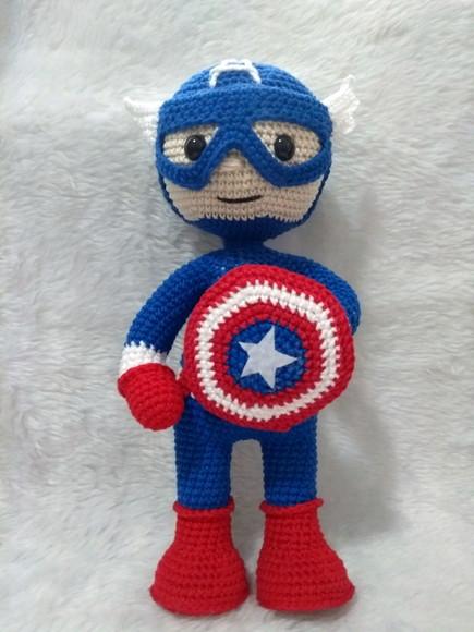 Amigurumi Capitão América