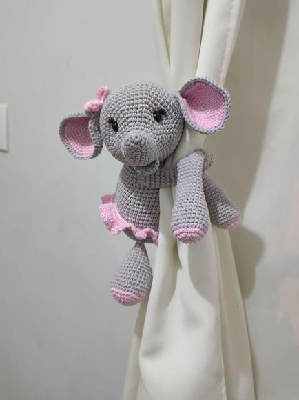 Amigurumi Elefante Menina - Crochê