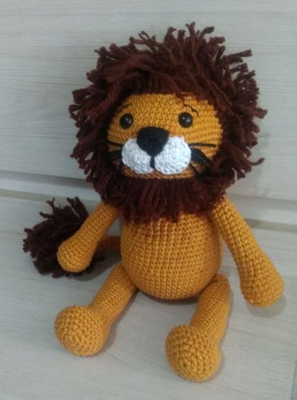 Amigurumi Leão em Crochê