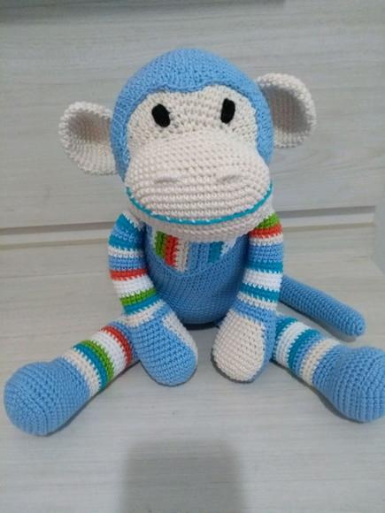 Amigurumi Macaco Colorido