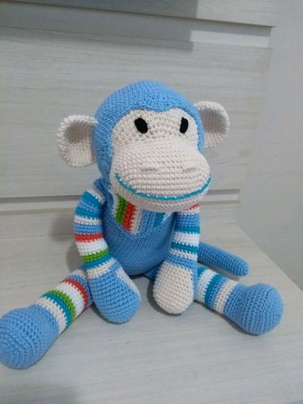 Amigurumi Macaco Colorido