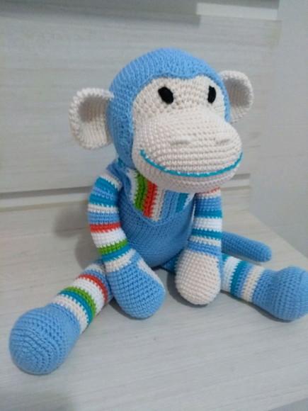 Amigurumi Macaco Colorido