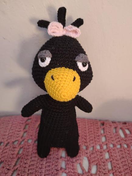 Amigurumi Personagem Dorama - Passarinho Preto
