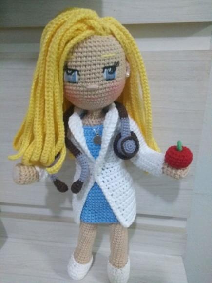 Amigurumi Profissões - Nutricionista