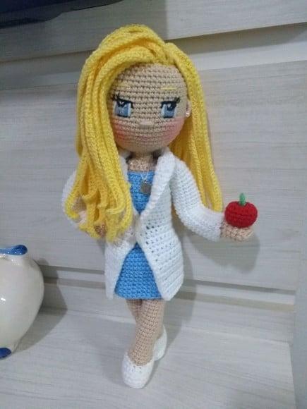 Amigurumi Profissões - Nutricionista