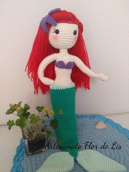Amigurumi Sereia Ariel