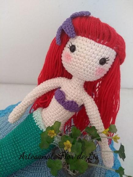 Amigurumi Sereia Ariel