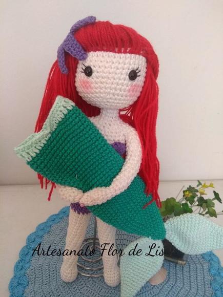 Amigurumi Sereia Ariel