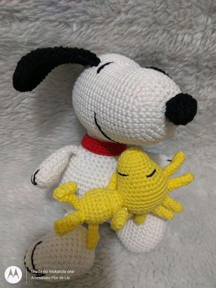Amigurumi Snoopy com Woodstock