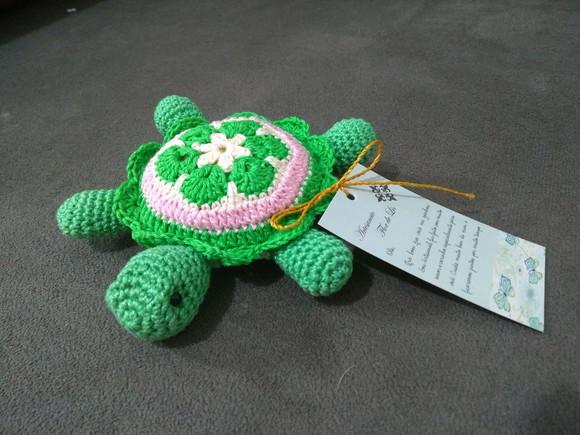 Amigurumi Tartaruga porta agulhas e alfinetes
