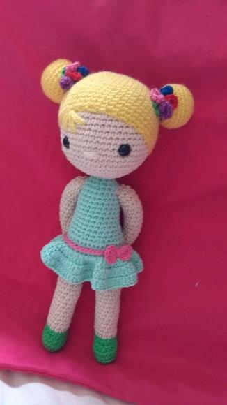 Boneca em croche Amigurumi - Cloe