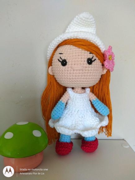 Boneca Pequena Smurfette