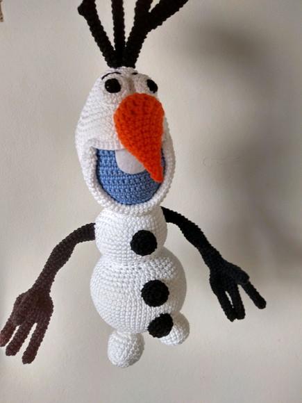 Boneco de Neve Amigurumi
