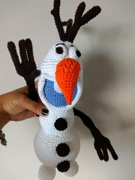 Boneco de Neve Amigurumi