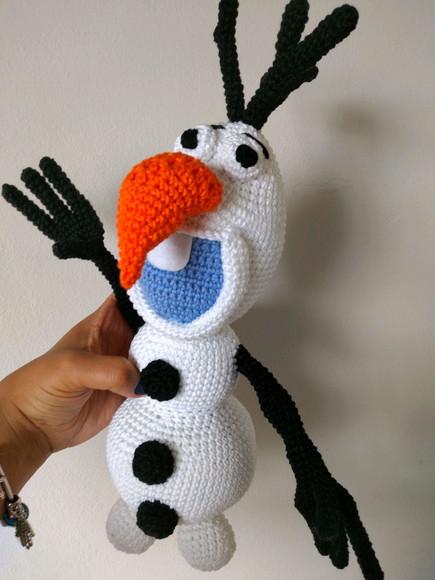 Boneco de Neve Amigurumi