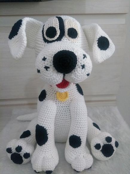 Cachorrinho Dalmata - Amigurumi De Crochê