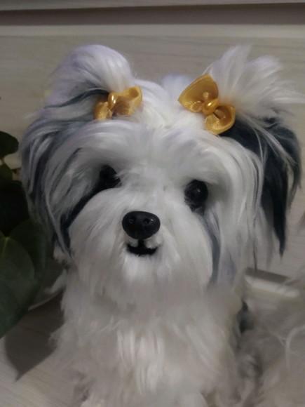 Cachorrinho Shitzu - Amigurumi de Crochê